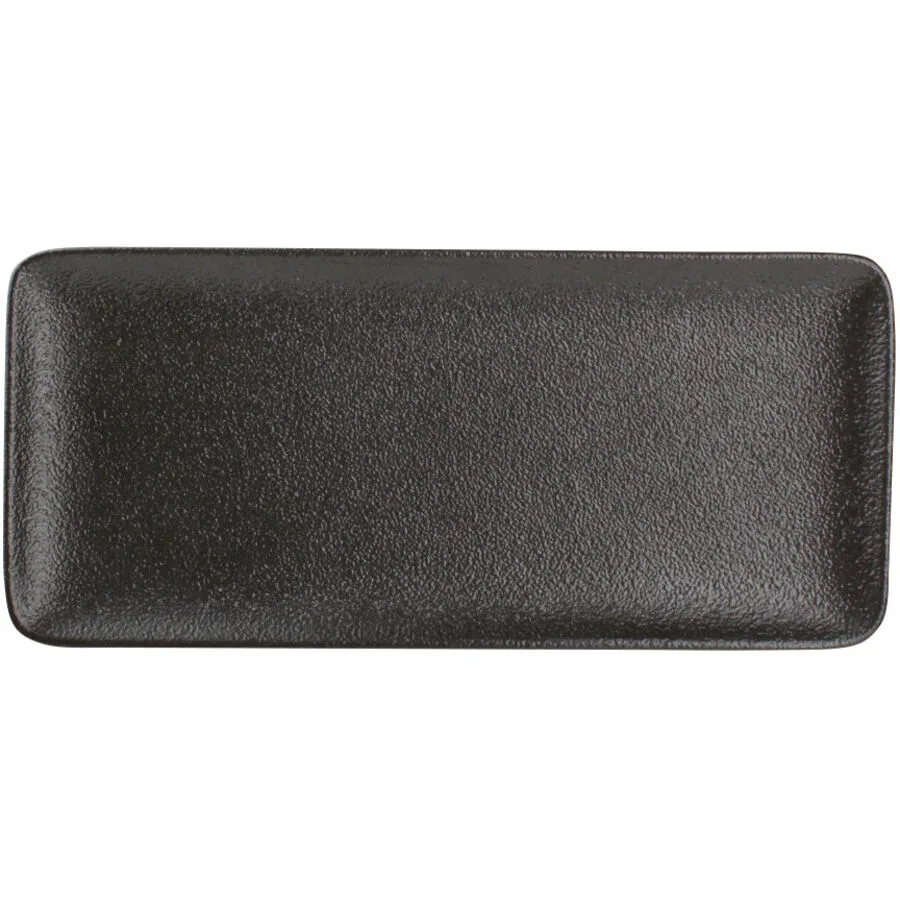 Teller Black Dusk Schwarz Porzellan