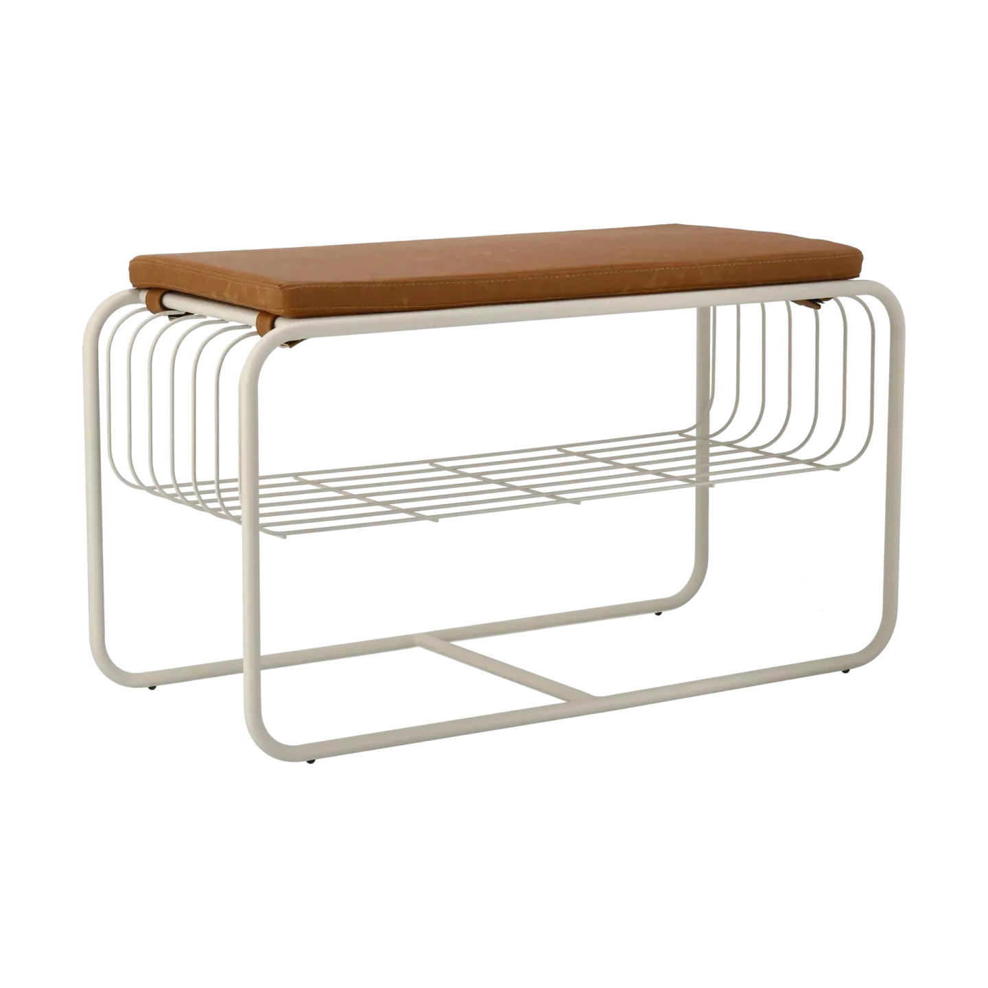 Scandi Living Nod bänk/skohylla 80x36x42 cm Beige