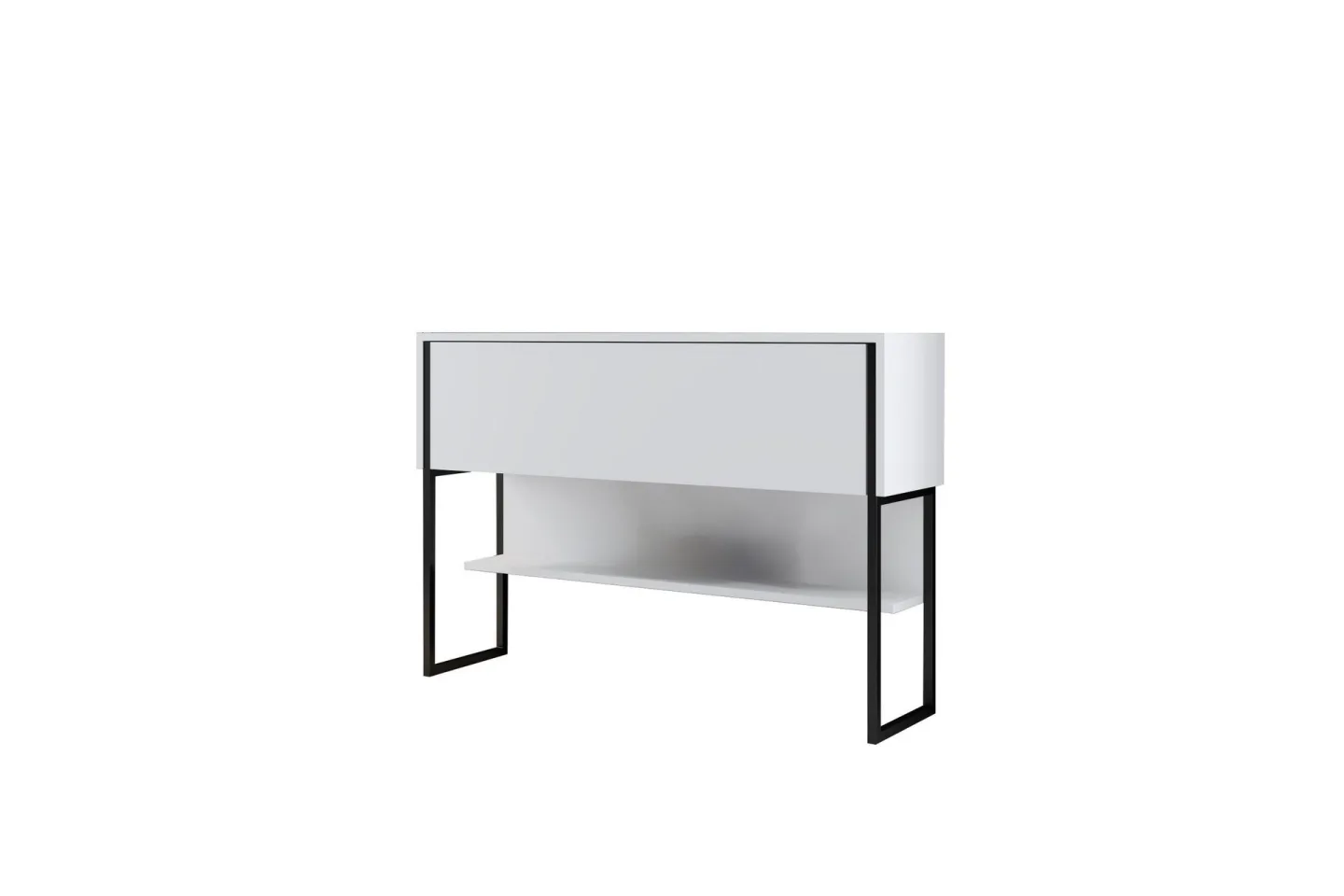 Luxe Byrå 120 cm - Svart/Vit