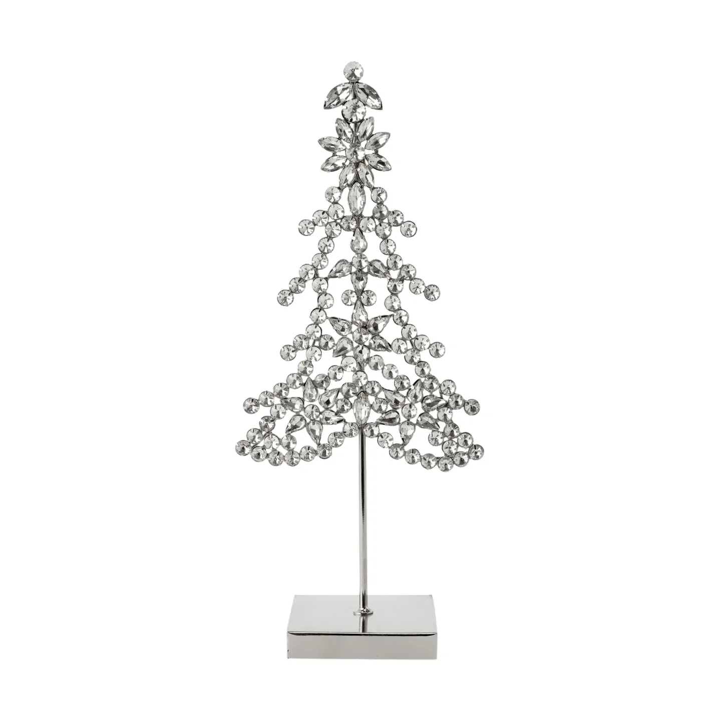 Lene Bjerre Ada tree dekorationsdetalj Silverfärgad, 14x8x32 cm