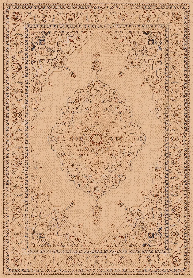 Wilton-teppe - Pacini (beige) (Størrelse: 140 x 200 cm)
