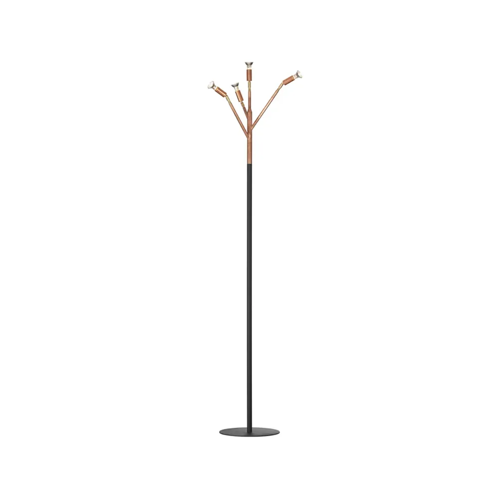Örsjö Kvist 4 Golvlampa Rå koppar/svart