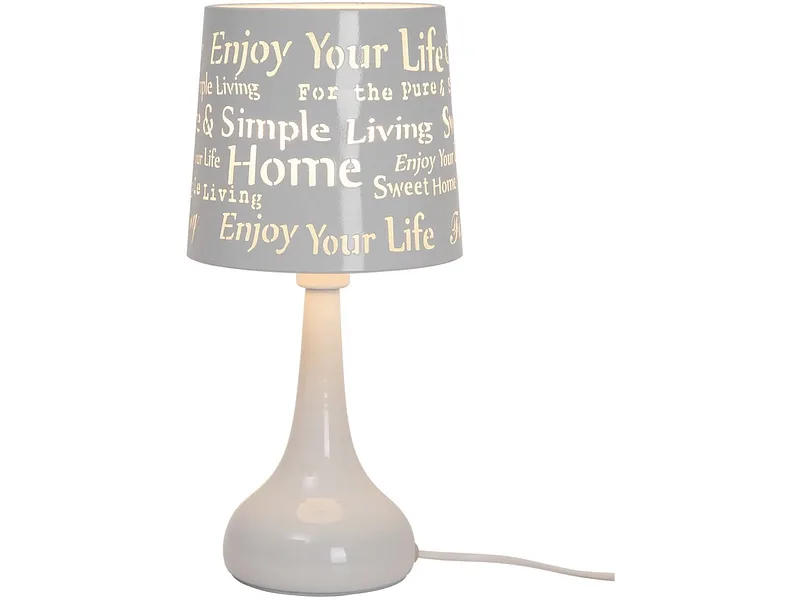 Tischlampe LED GARY 34cm 40W weiss