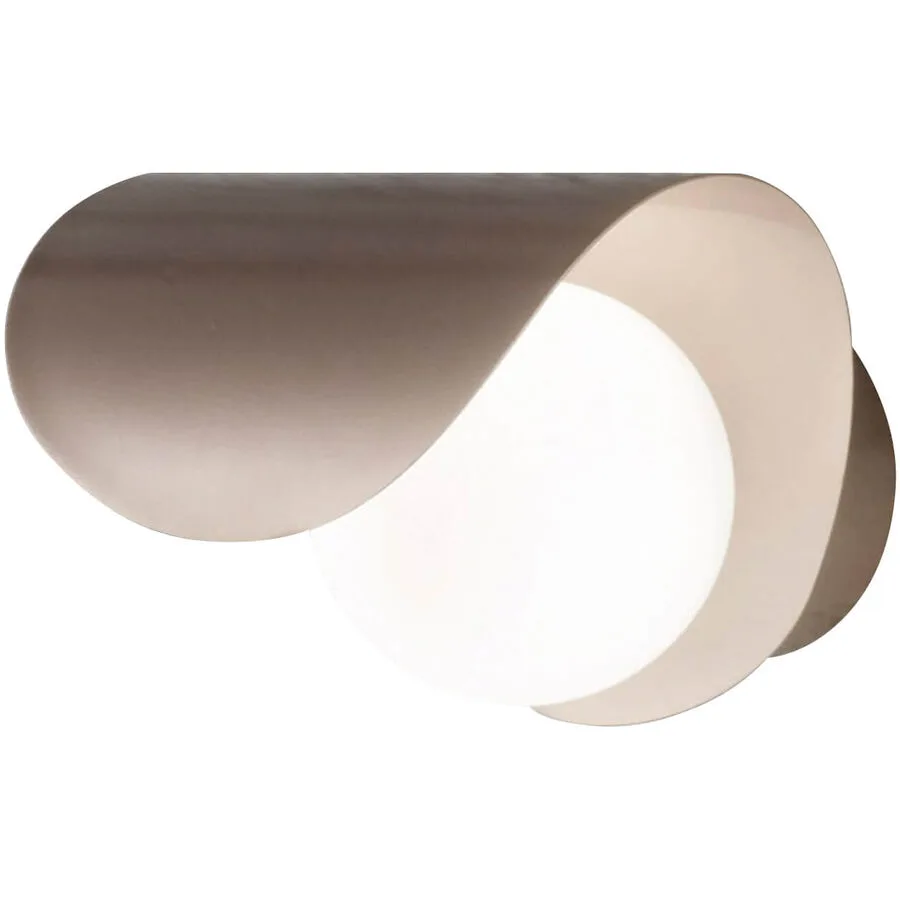 Wandlampe Galo Gold Metall 16 cm 18 cm - Farbe: Gold edelmatt - LED - Lichtfarbe: Warmweiss - LED Energiesparlampen