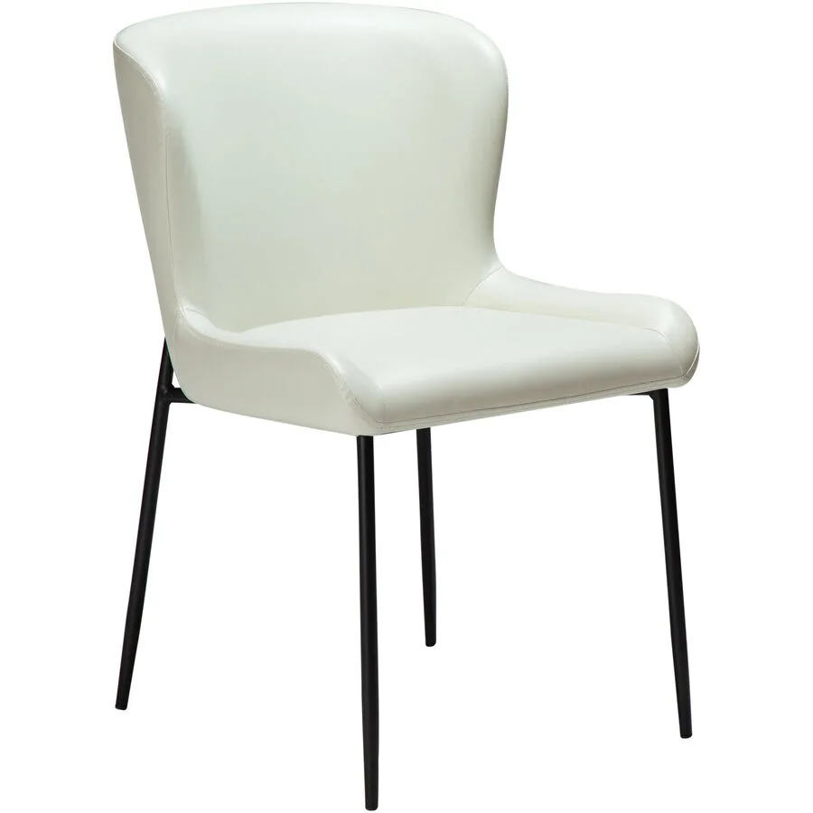DAN-FORM Stuhl 2er-Set Glamorous hellbeige Kunstleder