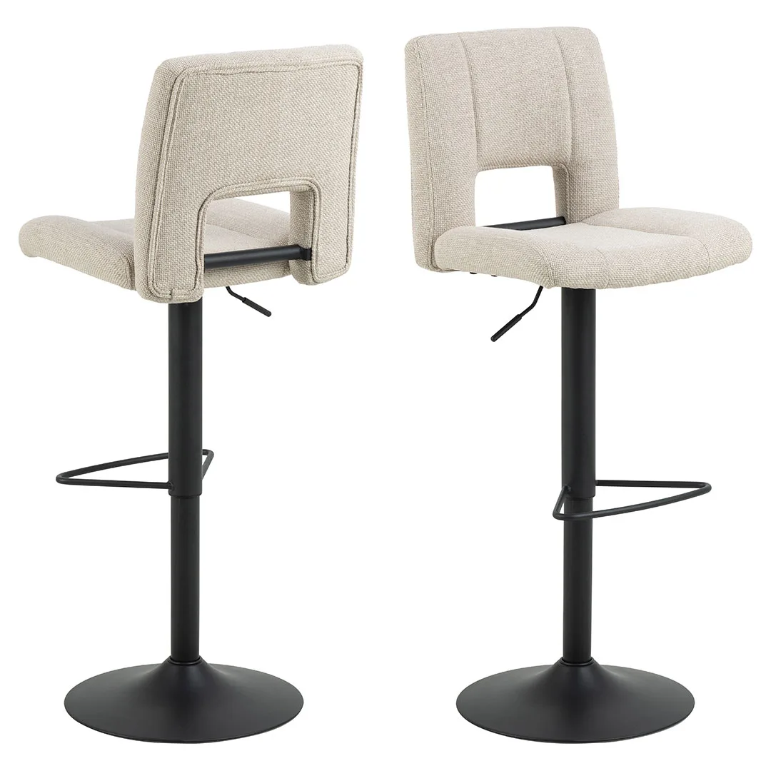Sylvia Barhocker höhenverstellbar Drehfunktion beige.