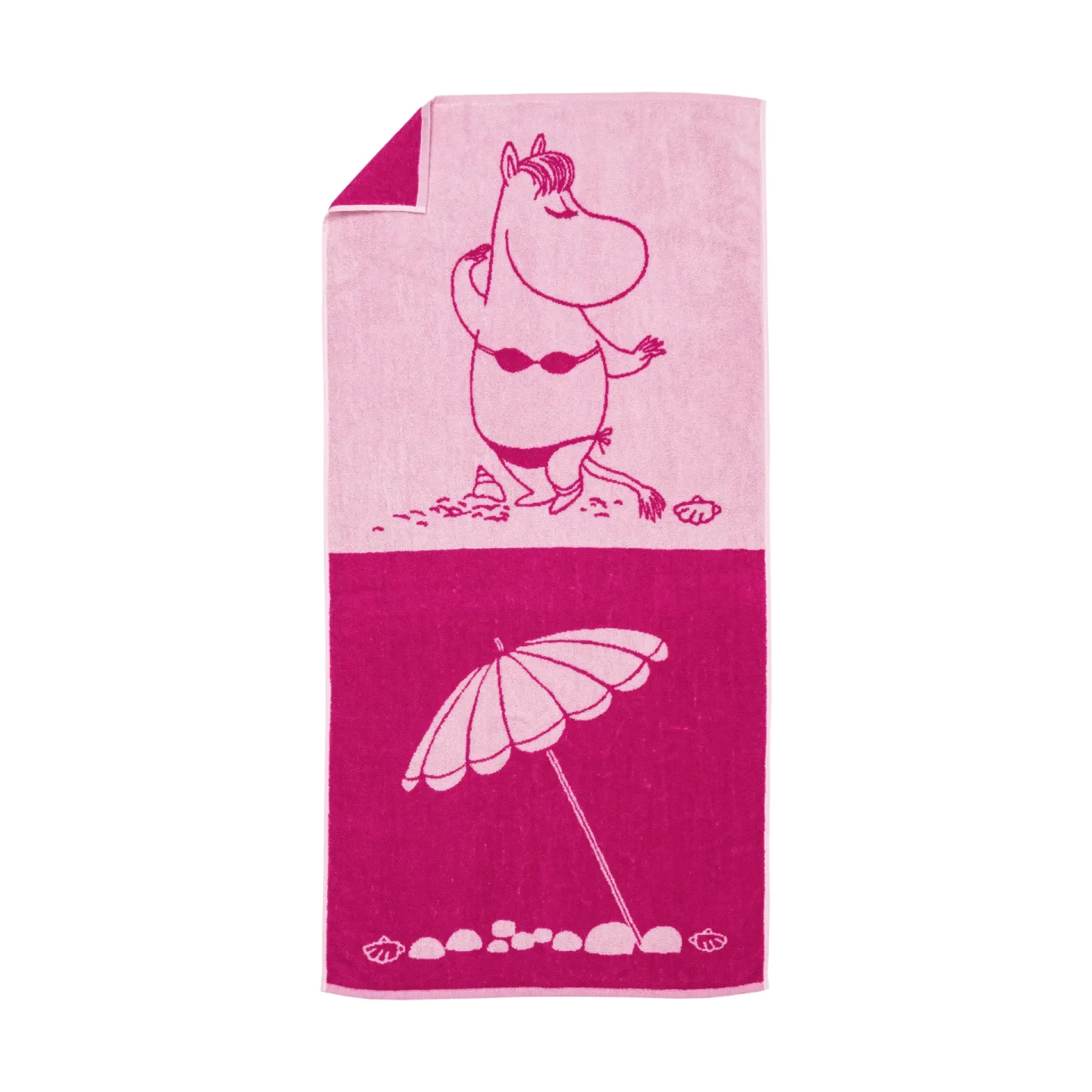 Moomin Arabia Mumin Badehandtuch 70x140cm Snorkfröken rosa