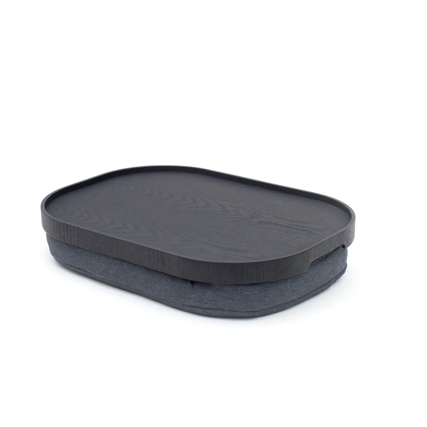 Bosign CurveLine™ Anti-Rutsch Knietablett 47x34 cm Schwarz Weide-grau