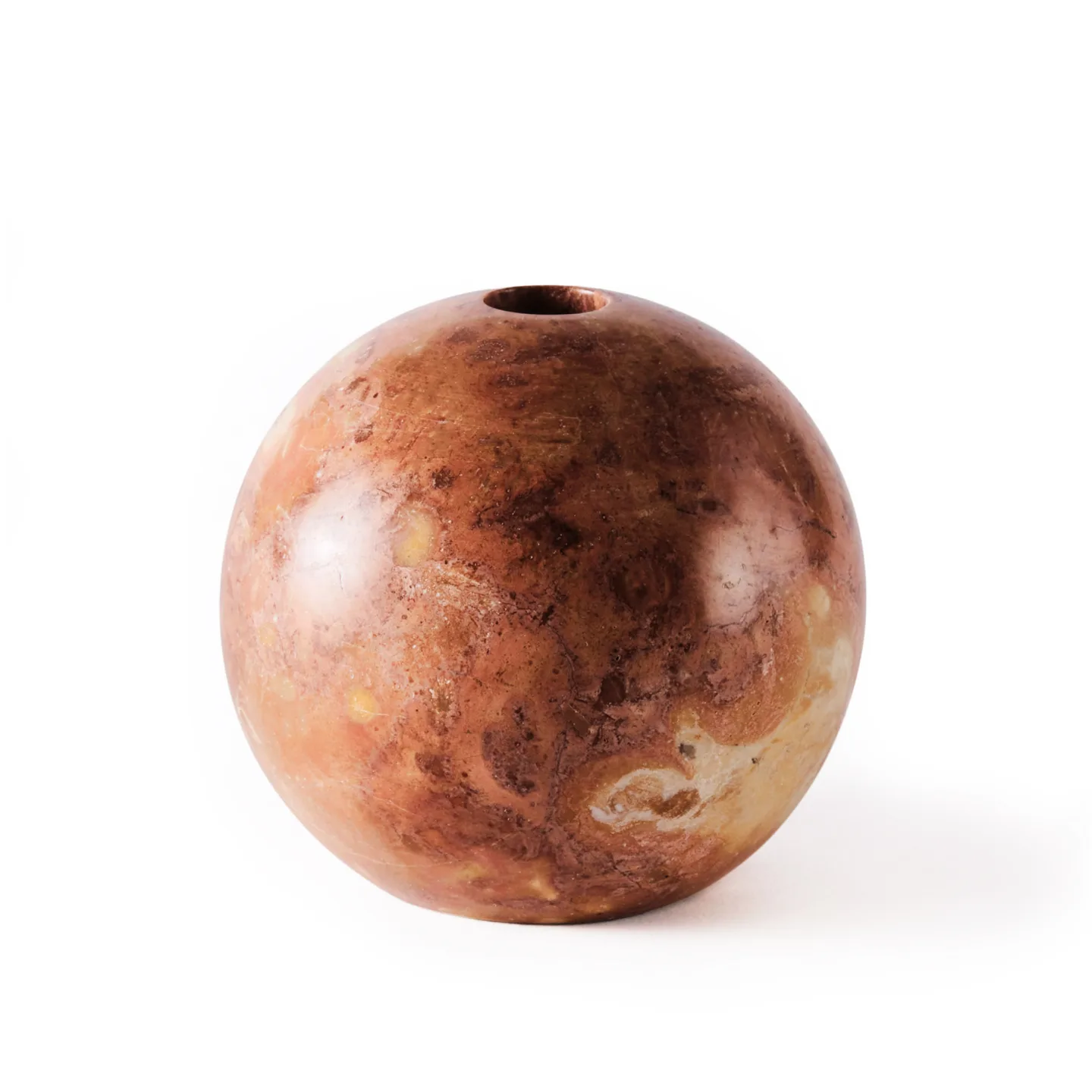 Dusty Deco - Sphere Candle Holder Large Red - Ljusstakar - Edin & Lina Kjellvertz - Röd