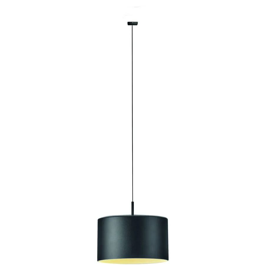 Designer-Pendellampe Bankamp Strada Pro Grand Metal schwarz dimmbar D 16 cm - LED - Lichtfarbe: Extra warmweiss - Material: Aluminium/Acryl -