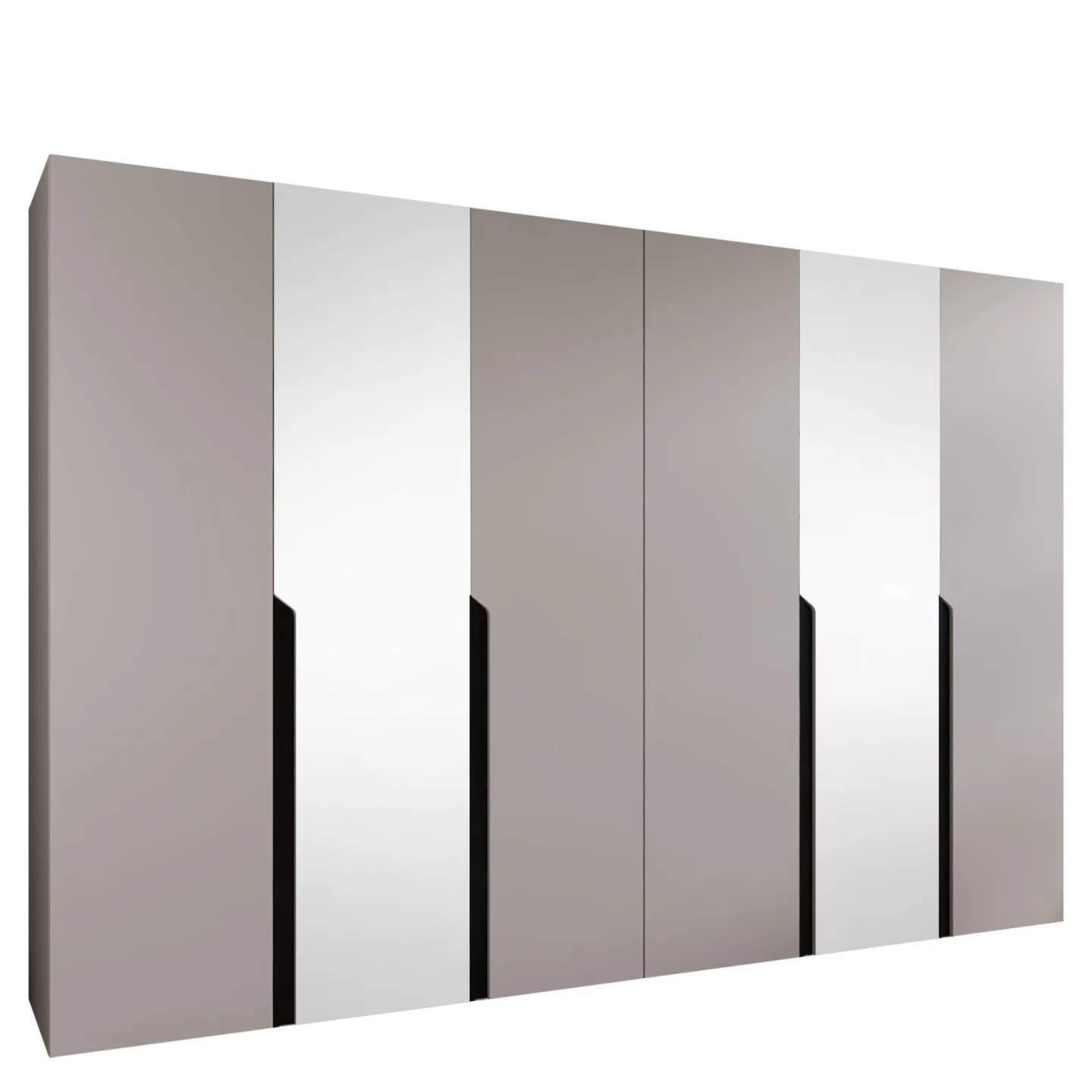 Milias Garderob med spegel 300x202 cm - beige