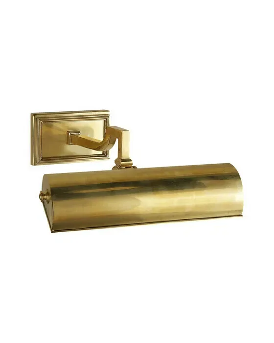 Dean 9" Picture Light Natural Brass