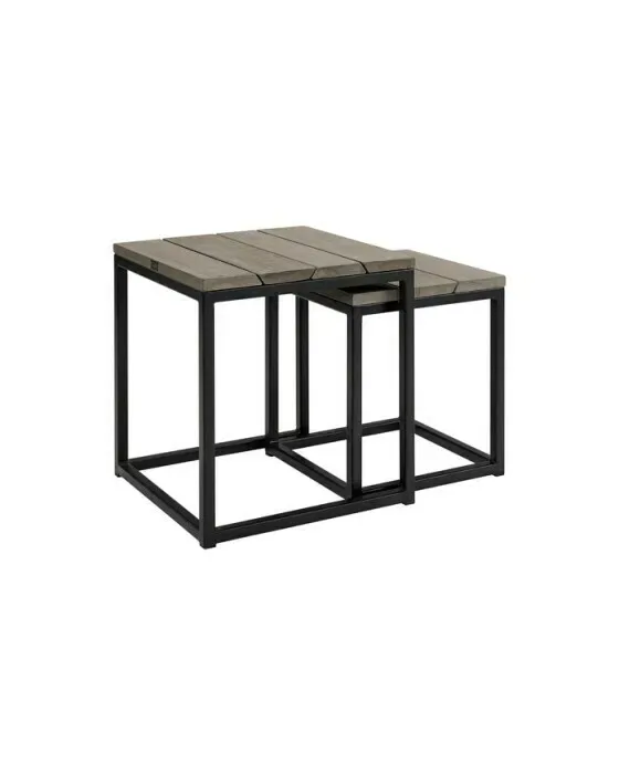 Anson sidebord charcoal 2-sæt