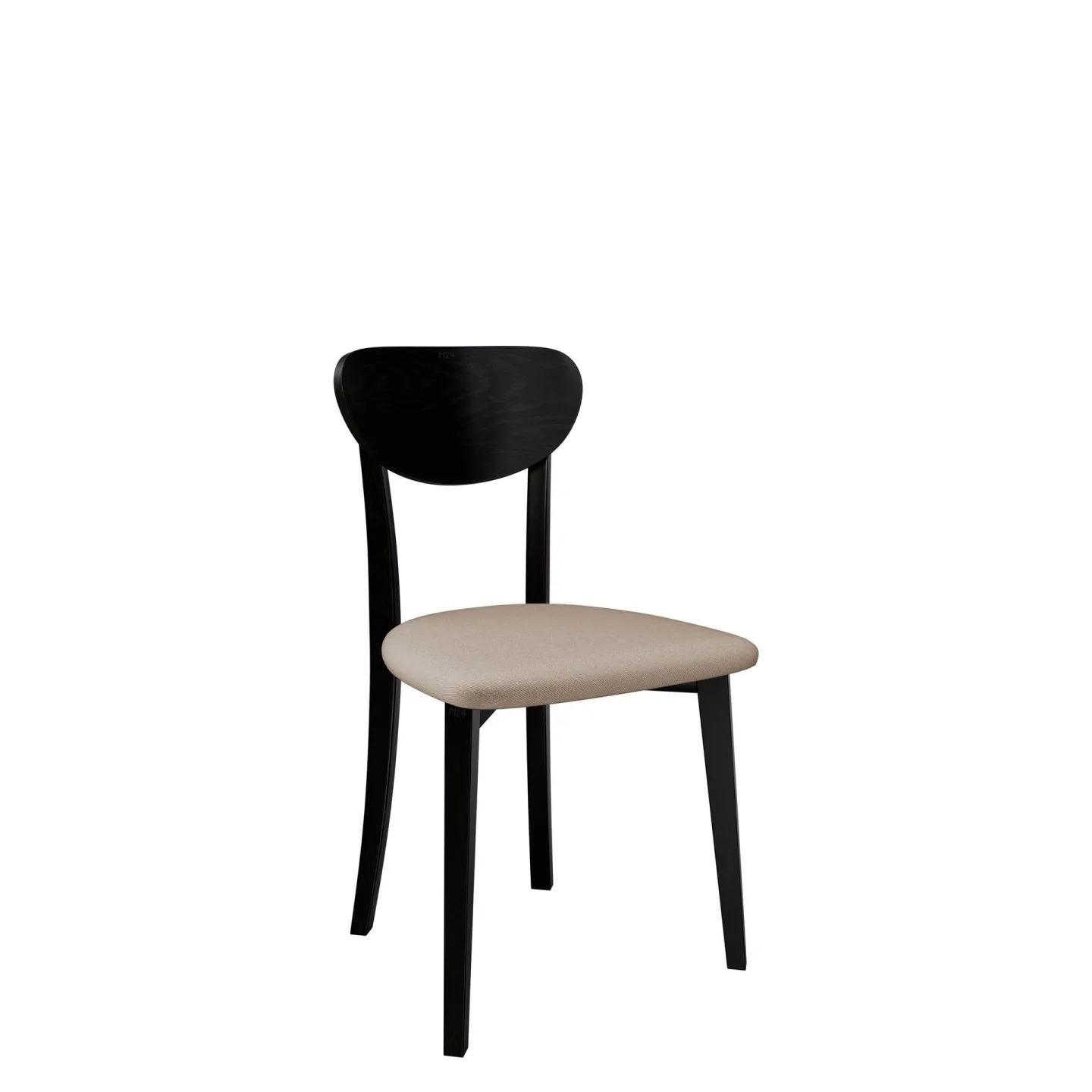 Esher Matstol - svart, beige