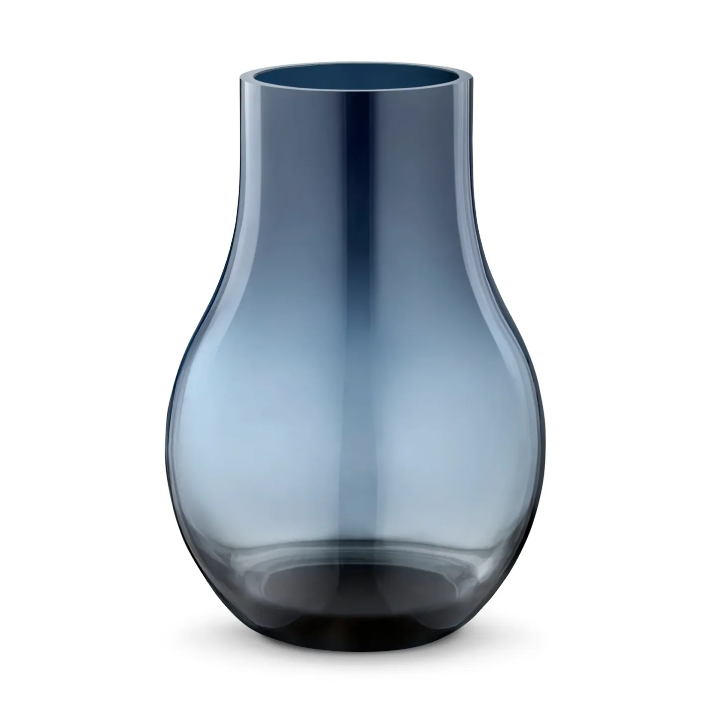 Georg Jensen Cafu glasvas blå liten, 21,6 cm
