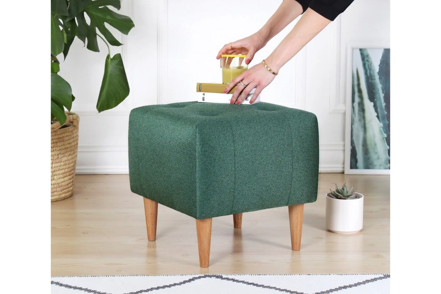 Grants Sittpuff 43 cm - Grön