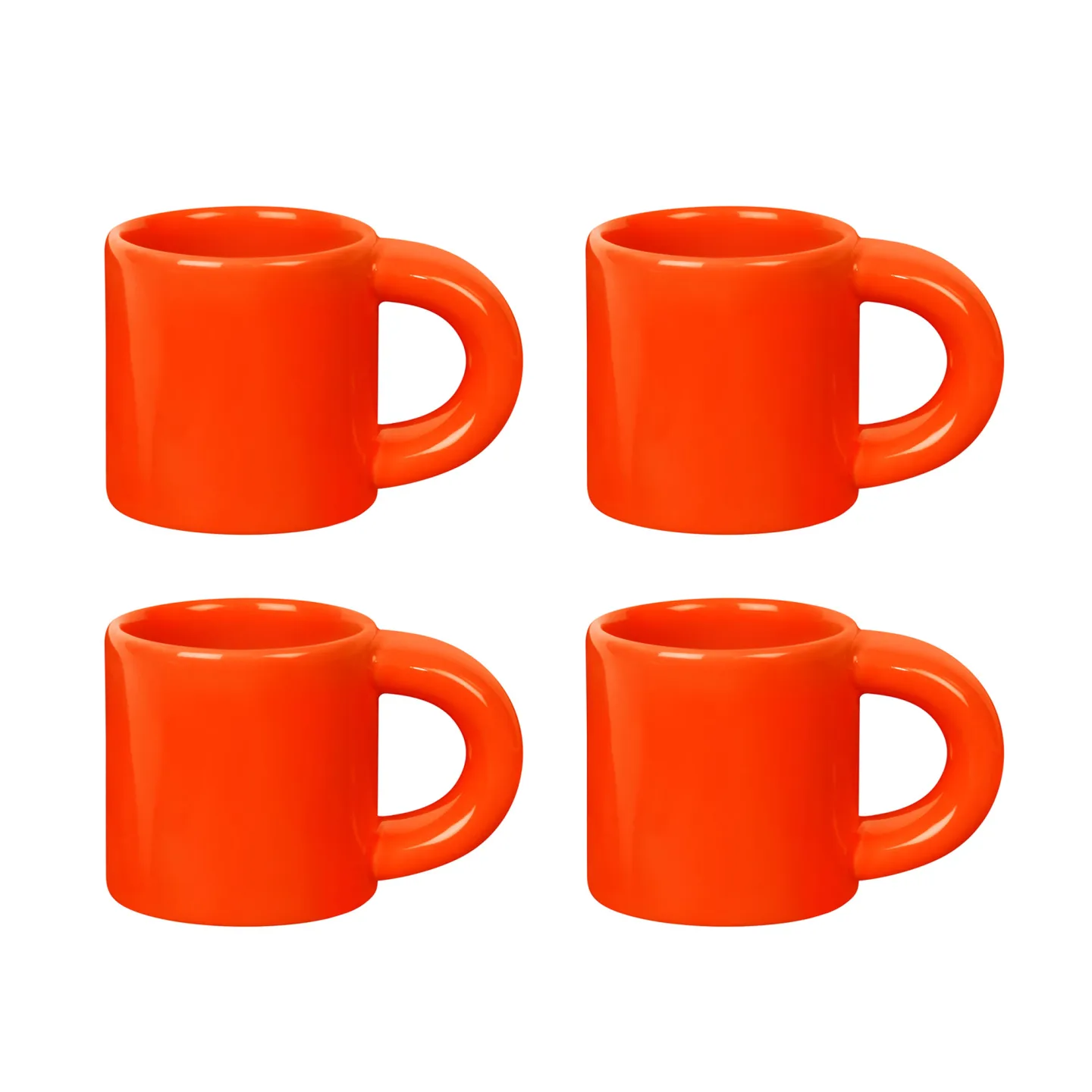 HEM - Bronto Espresso Cup (Set of 4) - Orange - Espressokoppar - supergroup - Orange - Sten