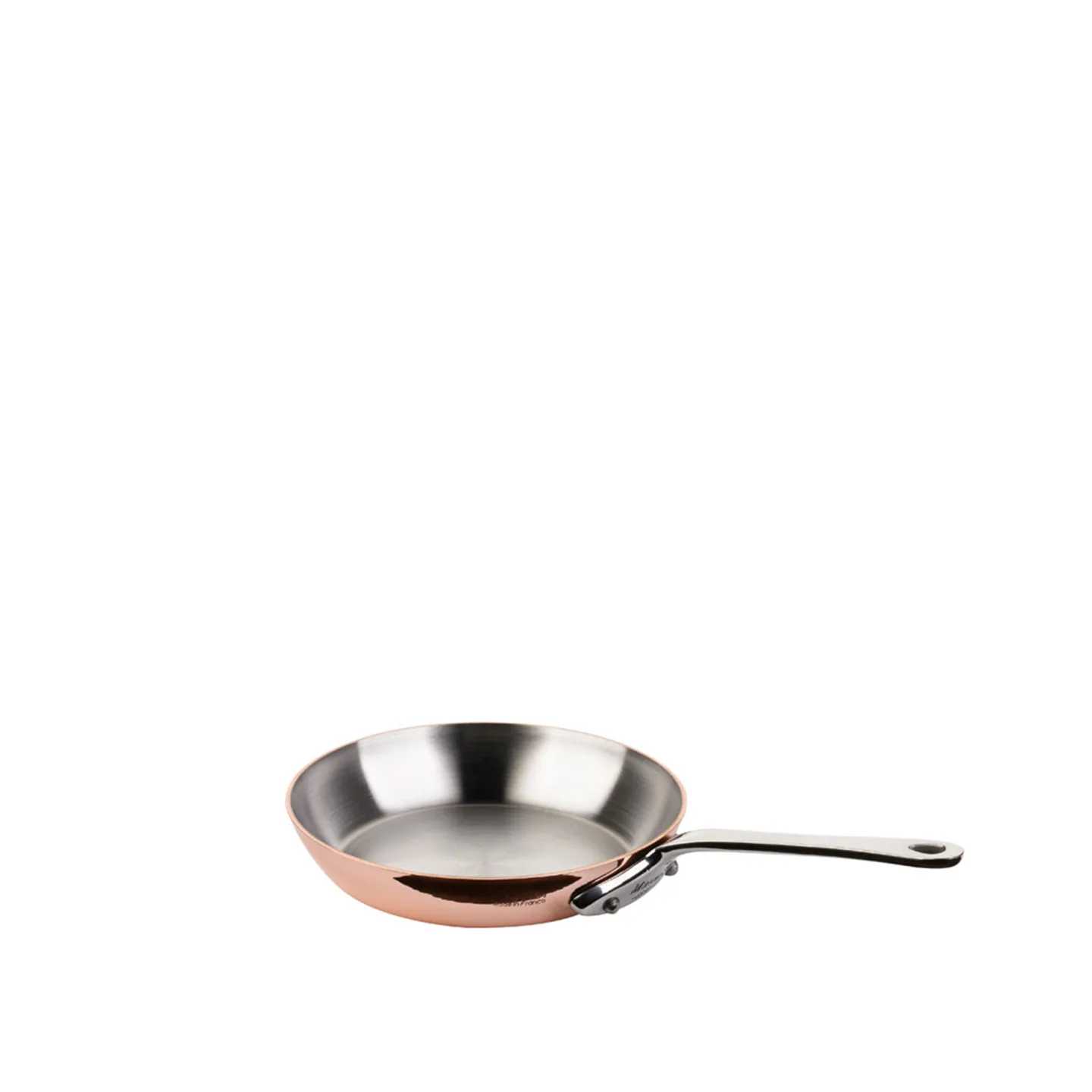 Mauviel - Mini Saucepan Copper/Steel - 12 cm - Stekpannor - Silver,Koppar