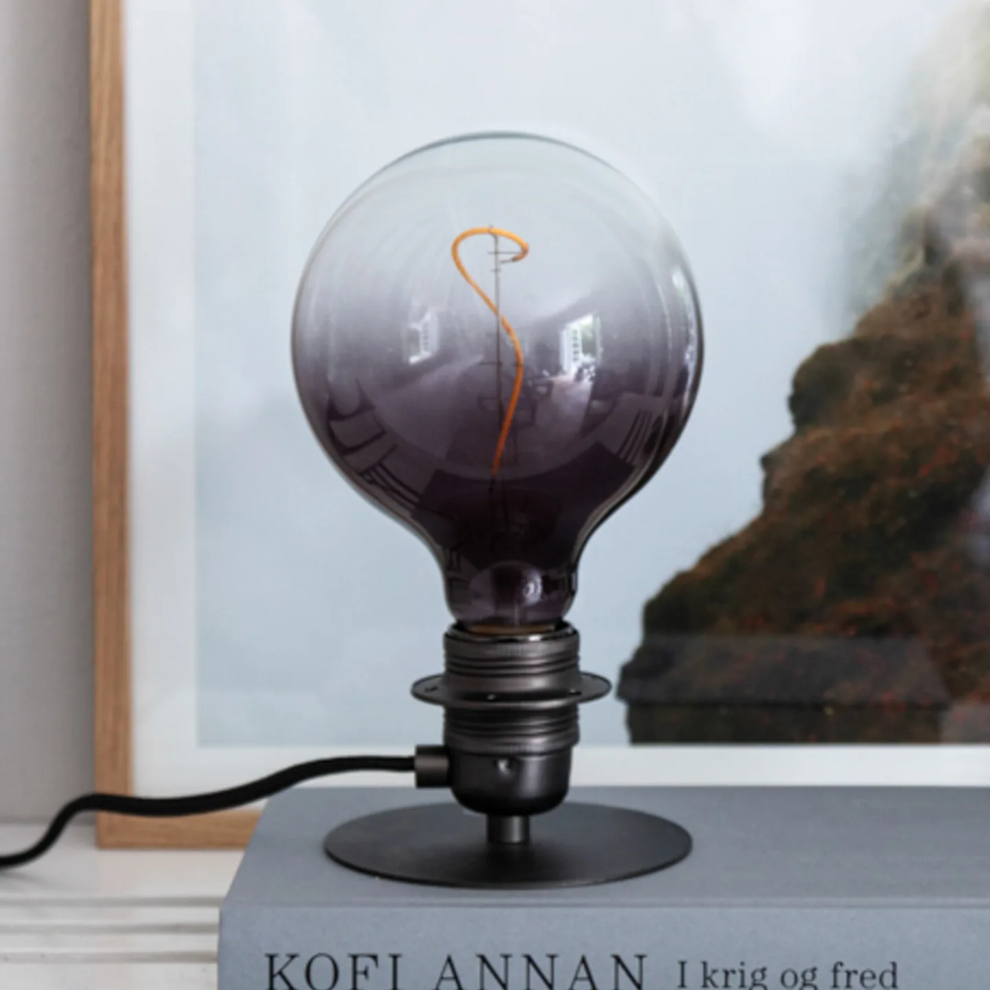 COMBI Tischlampe, gunmetal, Ø 11 cm Metall E27 - Halo Design - Wohnzimmer - Antik - Einflammig
