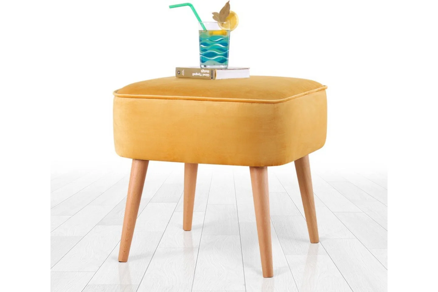 Anaro Sittpuff 45 cm Rektangulär - Gul