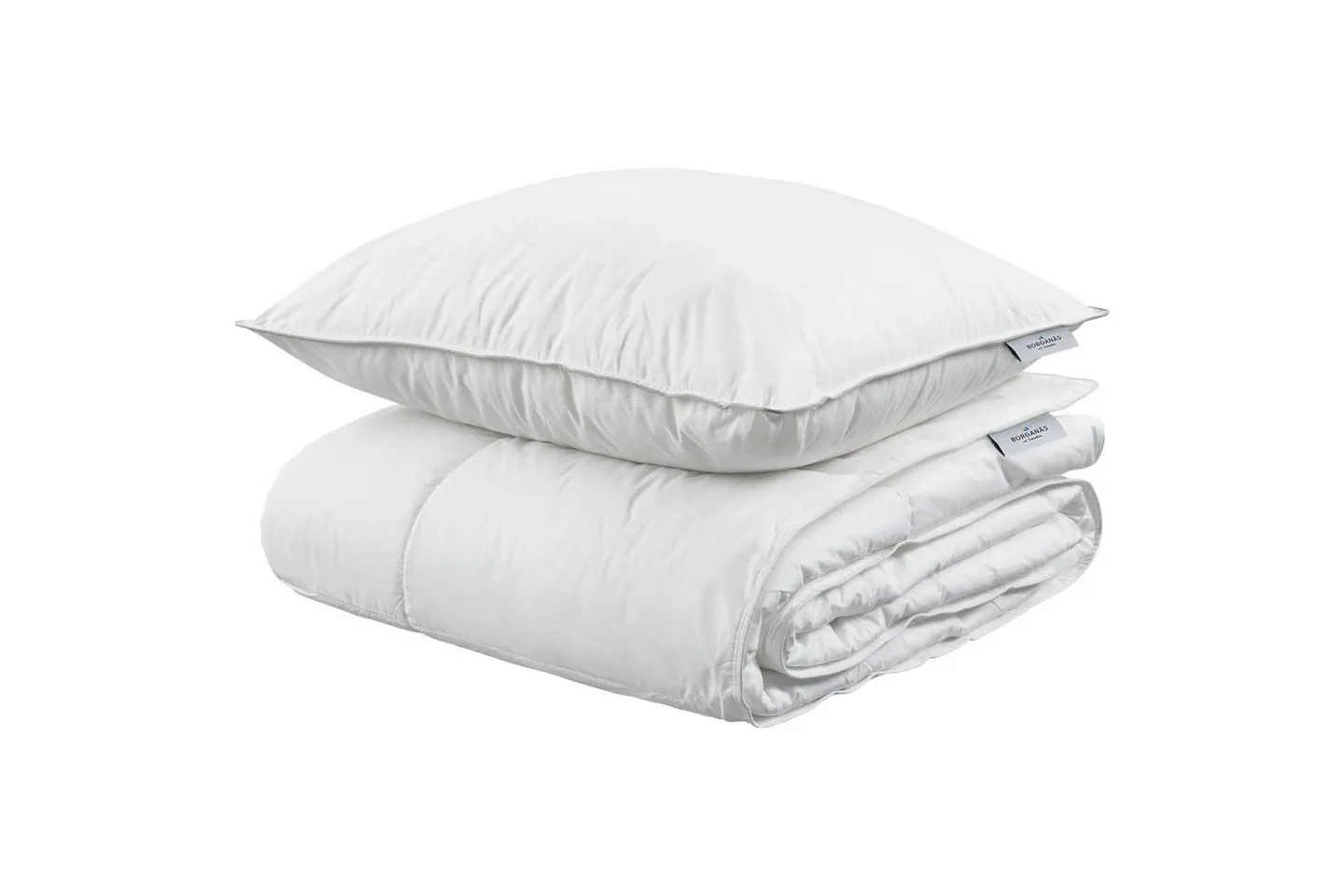 Täcke + Kudde 150 x 200 cm + 50 x 60 cm Vit -