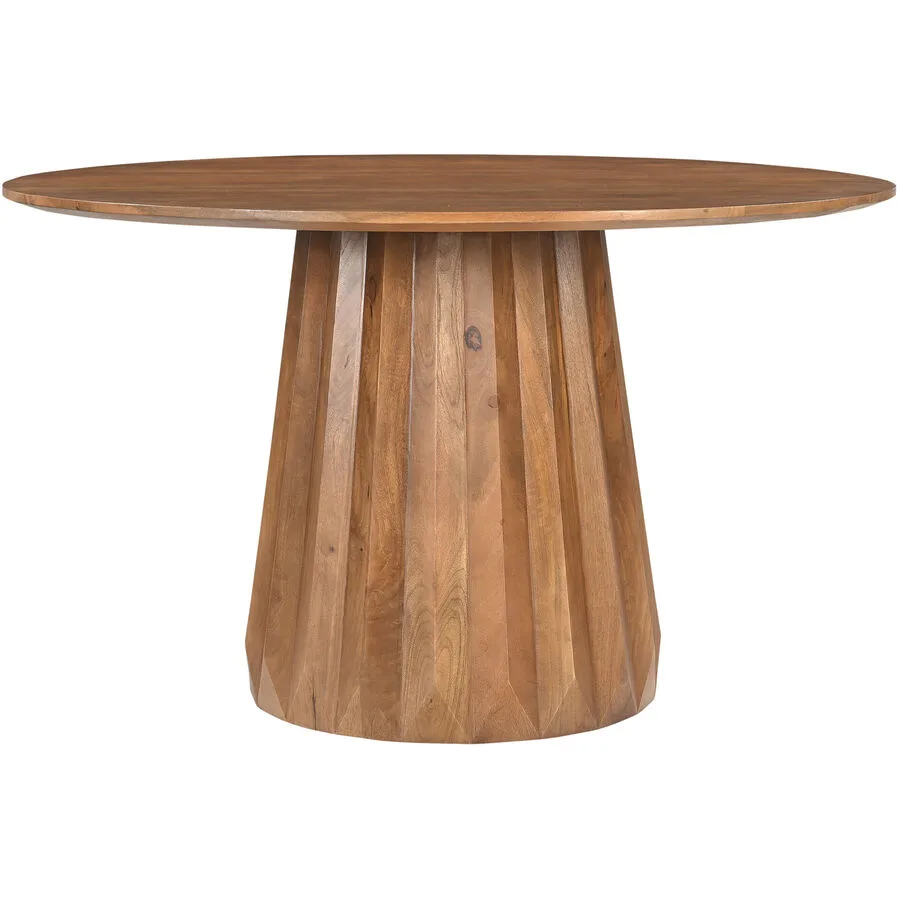 Tisch Mango natur Mangoholz massiv Massivholz B 130 T 130 cm