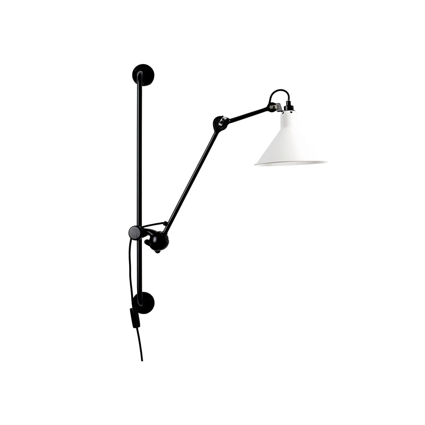 DCWéditions - Lampe Gras No210 - Conic, Vit - Vägglampor - Bernard-Albin Gras - Vit - Metall