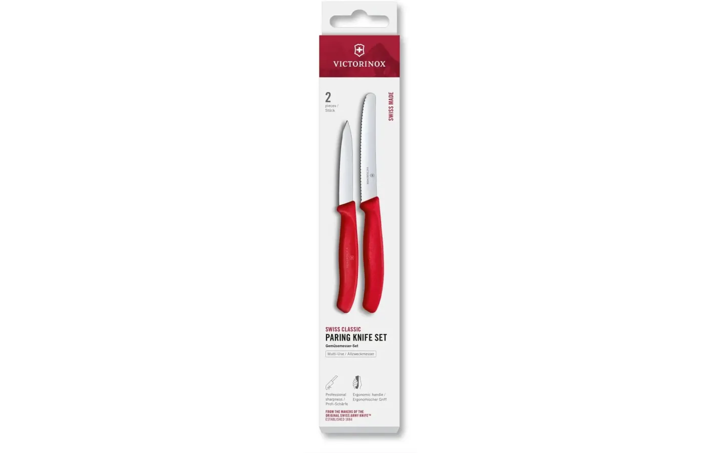 Alltron Gemüsemesser-Set Swiss Classic, Von Victorinox Rot | Schubiger Möbel