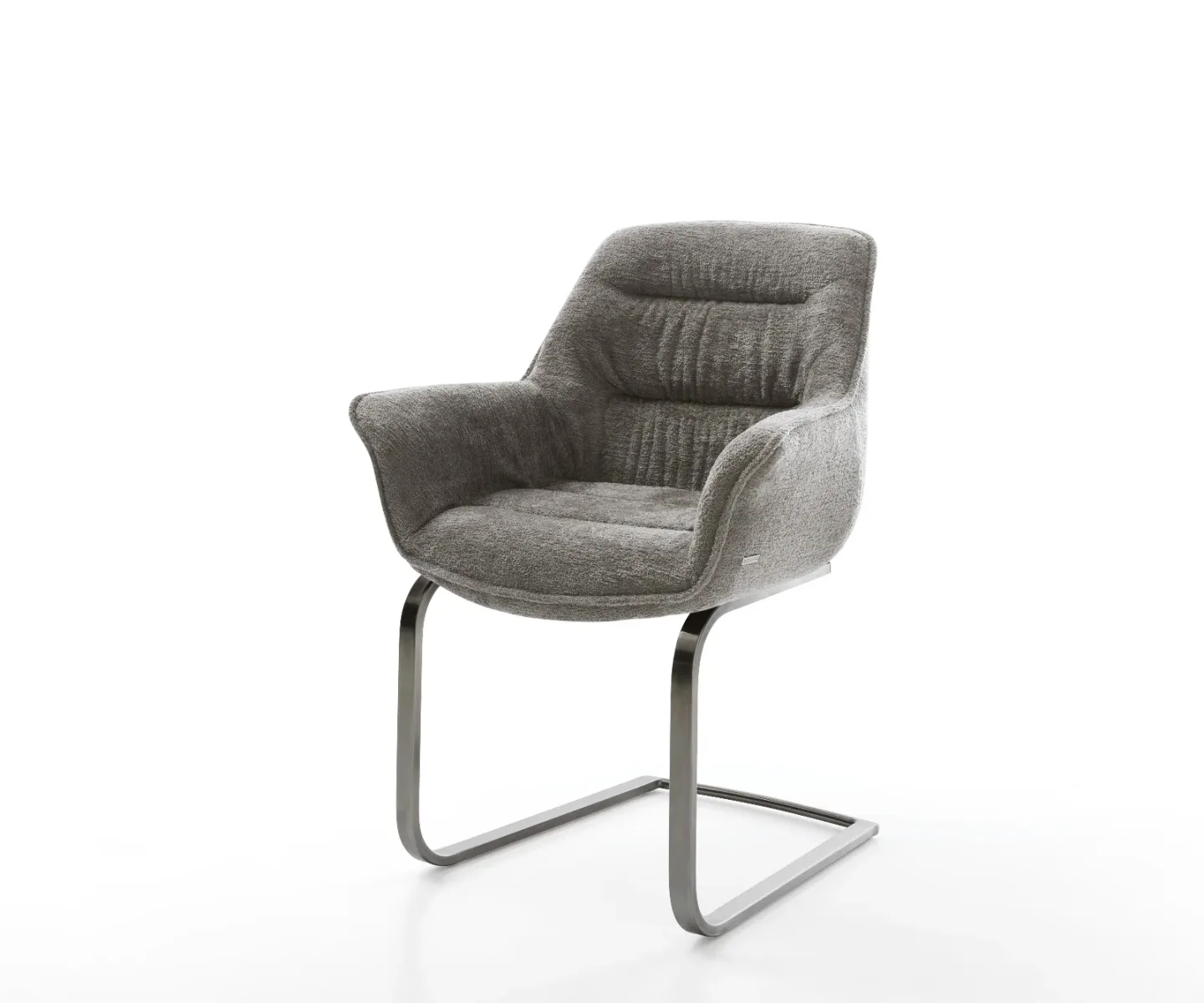 Freischwinger Kaira-Flex Bouclé Soft Schlamm Freischwinger flach Graphit