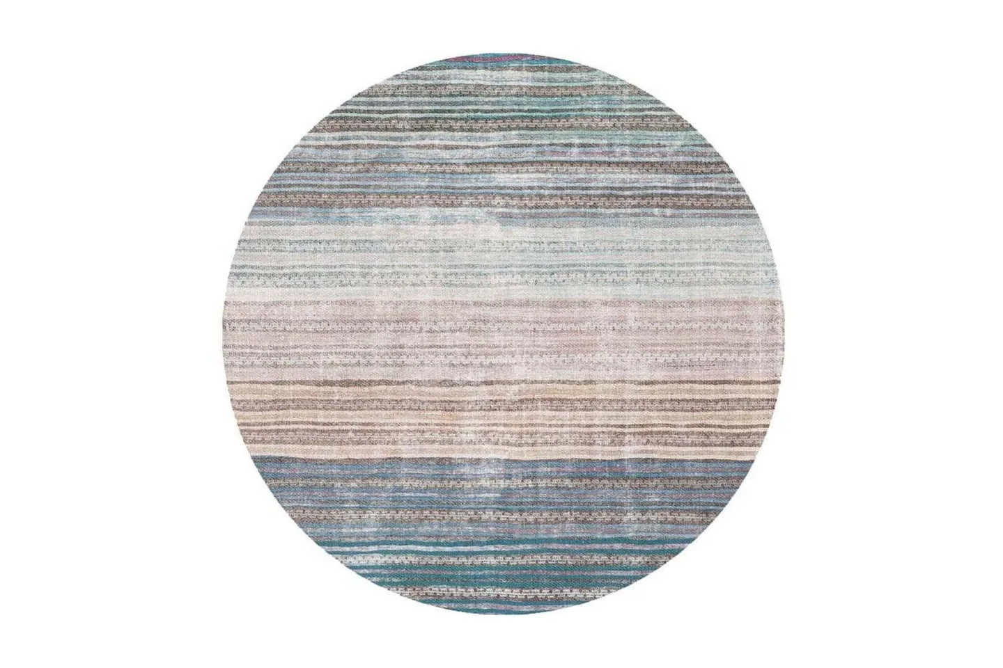 Artloop Matta 150 cm Rund - Multifärgad