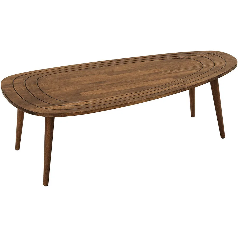Salontisch Yasam Walnuss Massivholz Massivholz B 115 T 50 cm