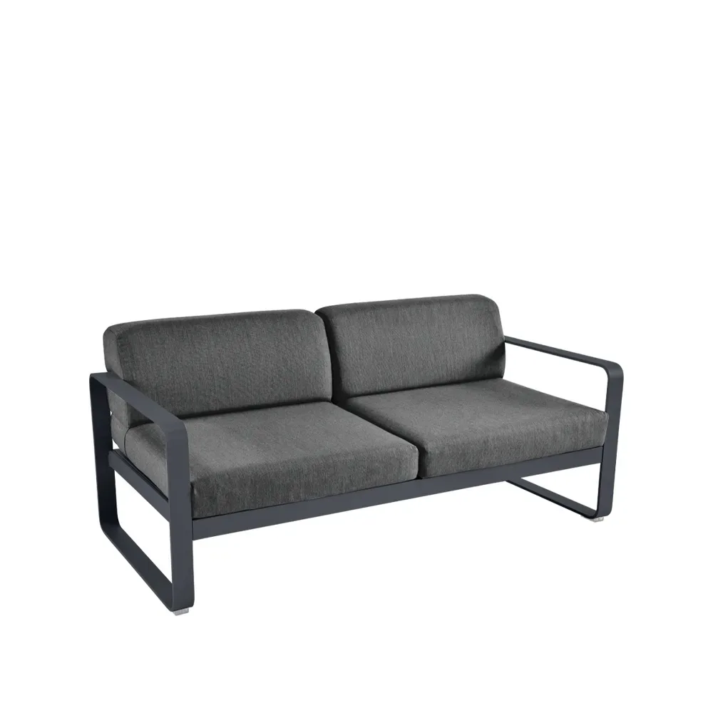 Fermob Bellevie 2-sits soffa Anthracite (grå), graphite grey dyna