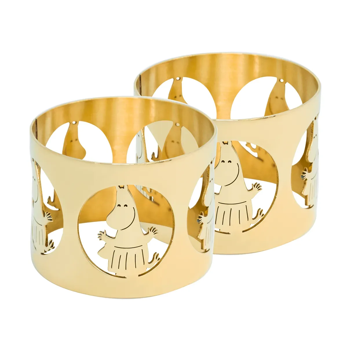Hilke Collection Hilke X Mumin Serviettenringe Moominmamma 2er-Pack Messing