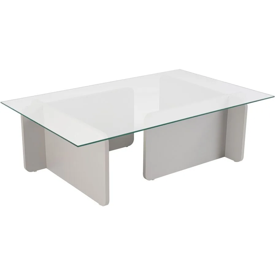 Salontisch Georis grau/transparent Glas/Holzwerkstoff B 105 H 30 cm