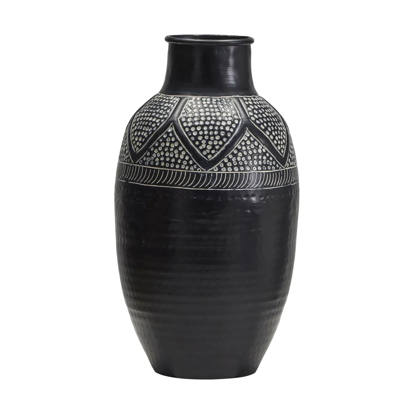 House Doctor Bloss vas 38 cm Svart