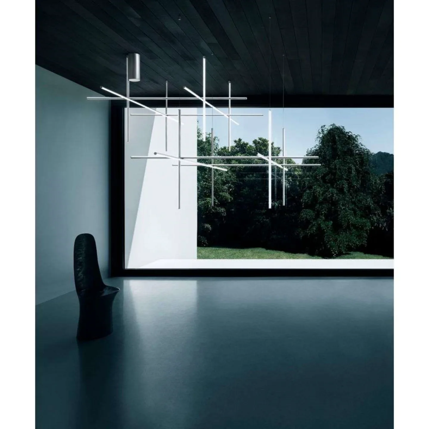 Coordinates S4 Taklampa Moon Grey - Flos - Vardagsrum - Aluminium
