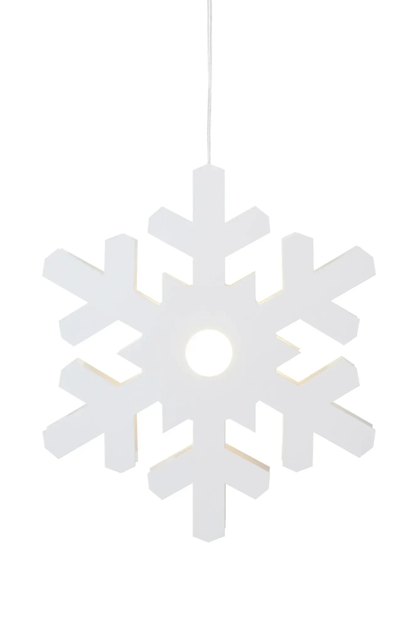 Origo Schneeflocke Weiß Hängend/Stehend