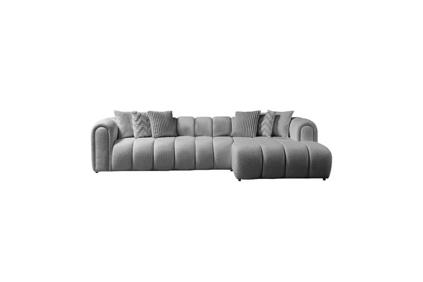 Varrel Soffa med Divan 3-sits - Grå