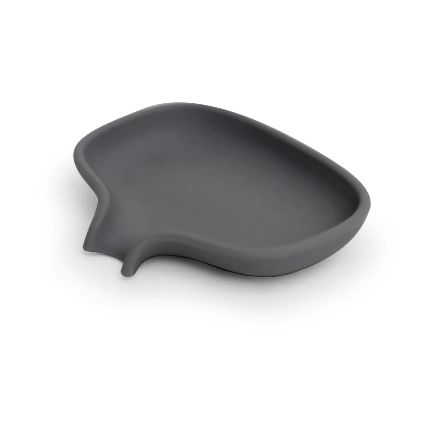 Bosign Soap Saver Flow Seifenschale mit Abtropffläche klein Graphitgrau