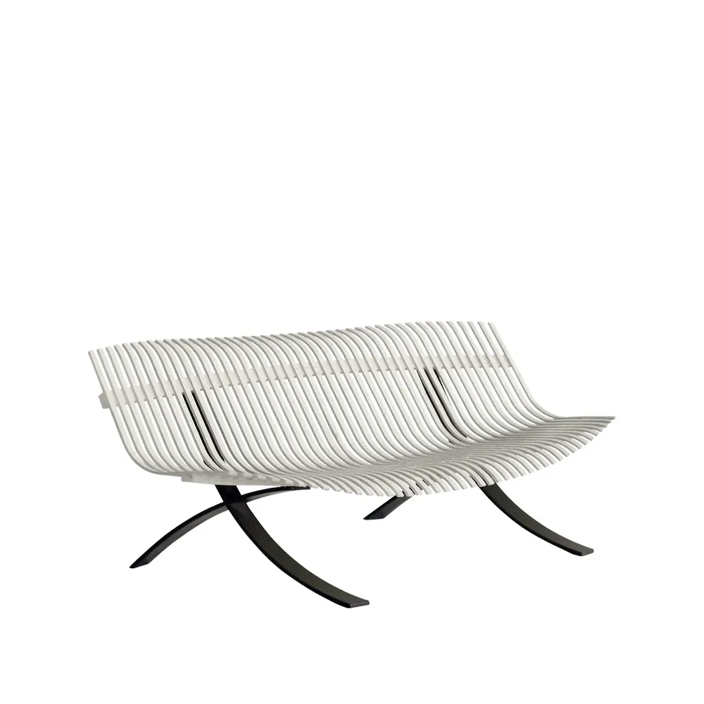 Fermob Charivari bänk Clay grey (grå)