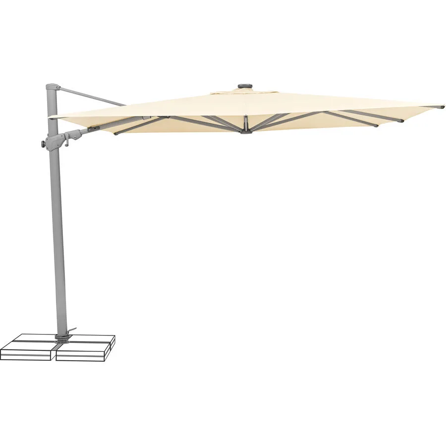 Suncomfort BY GLATZ Sonnenschirm Varioflex ecru Polyester B 300 T 300 cm