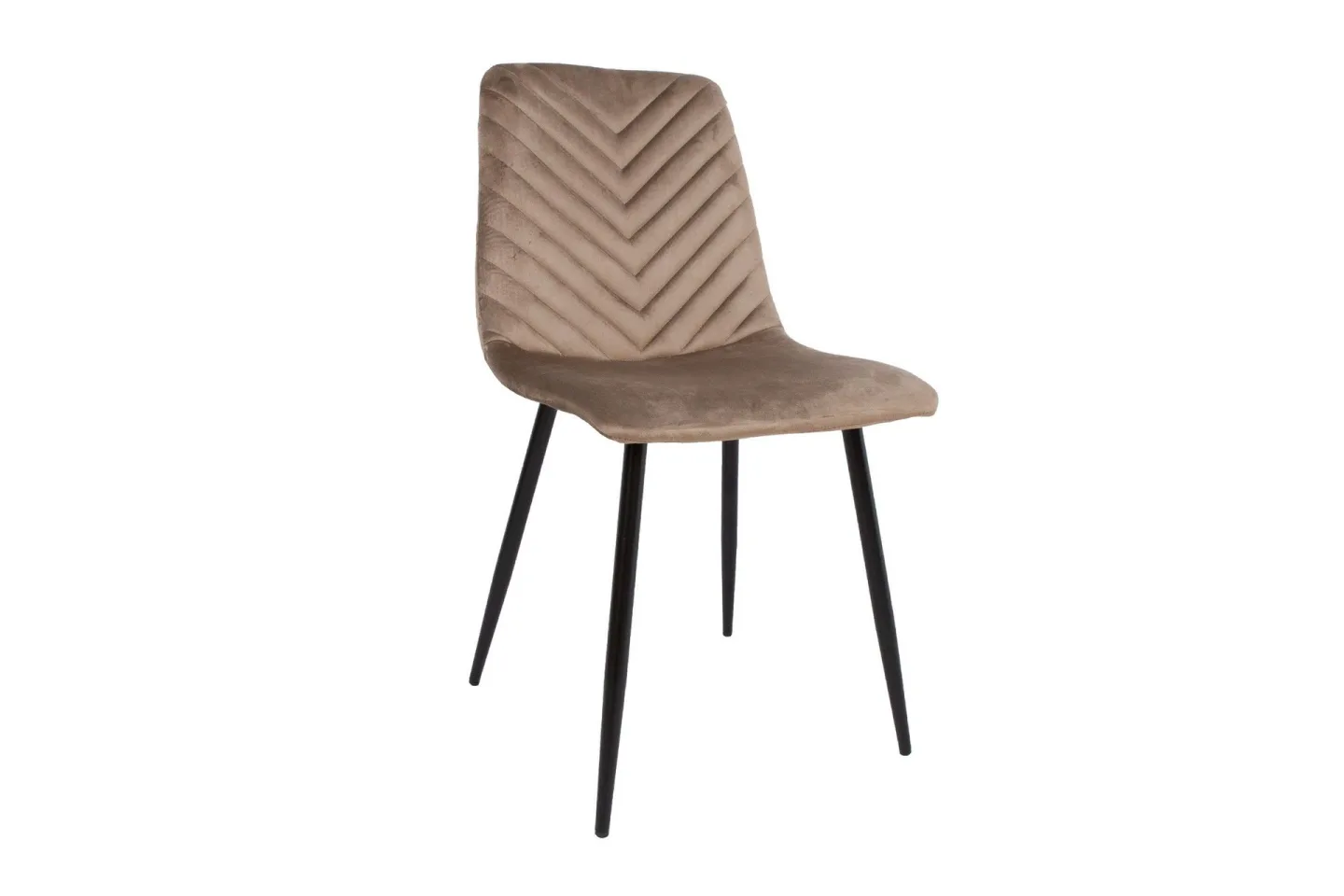 Brie Stol Beige Sammet -