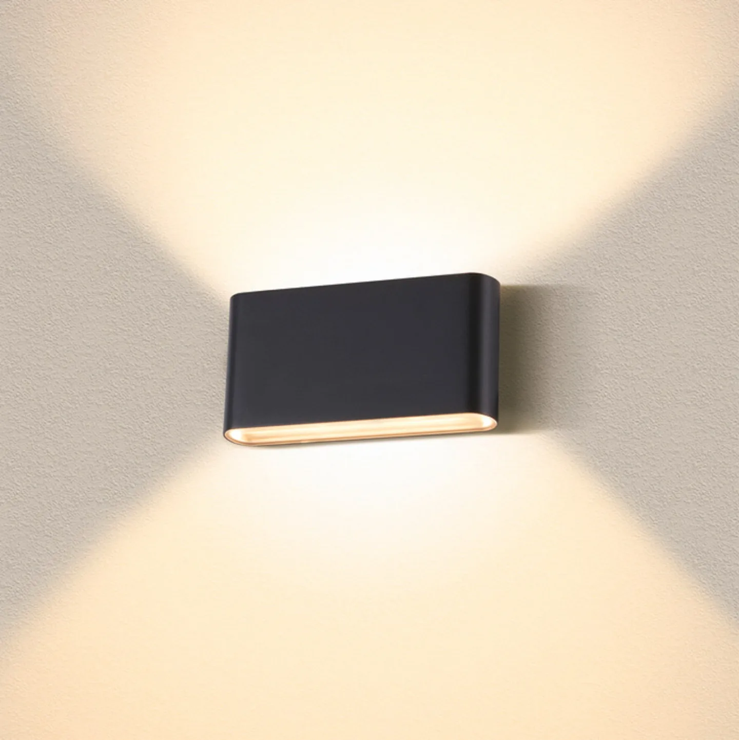 Oval 18 LED-utomhusvägglampa IP65 Svart - SLV - Modern - Metall - Med flera ljuskällor