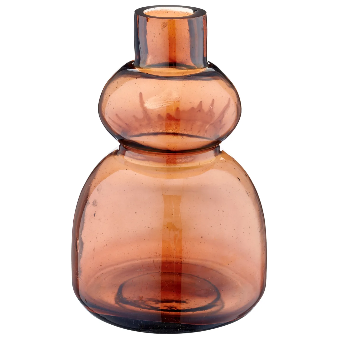 Gasper Vase Luster Finish, Glas, Zimt | Schubiger Möbel