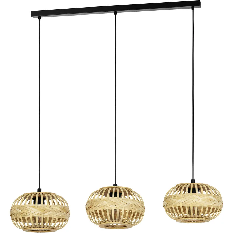 Eglo Pendellampe Amsfield 1 Schwarz Stahl 26 cm 110 cm