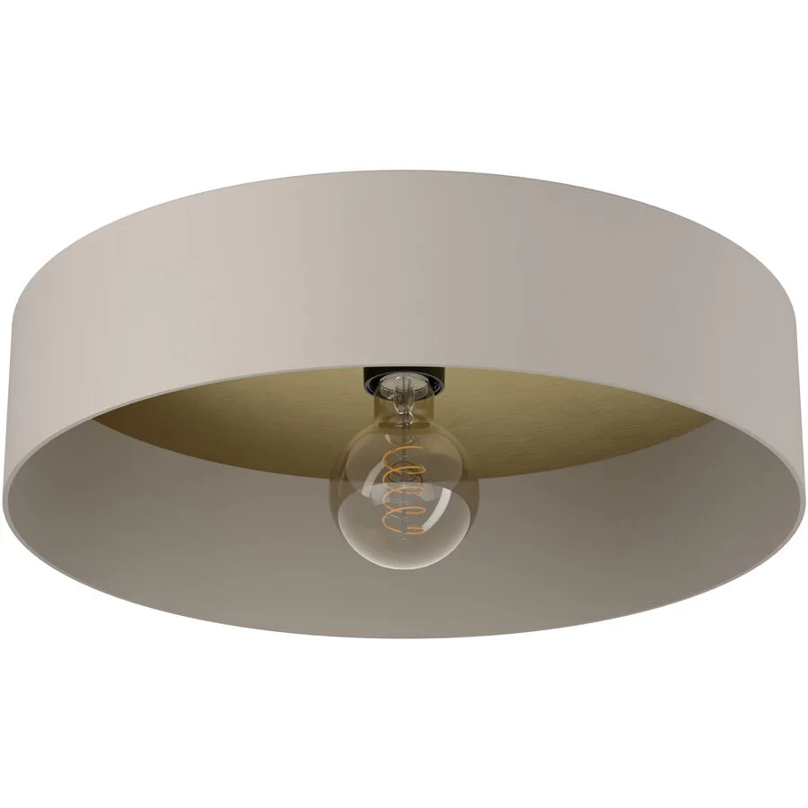 Eglo Deckenlampe Duaia Braun/Grau Stahl 16 cm - Farbe: taupe