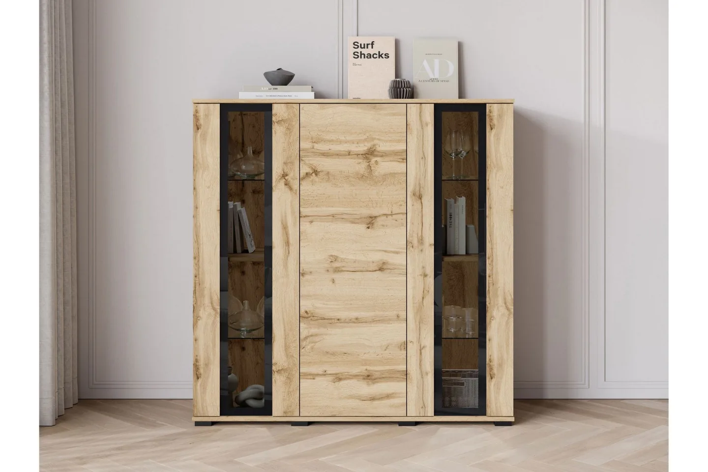 Gamal Highboard - Blå