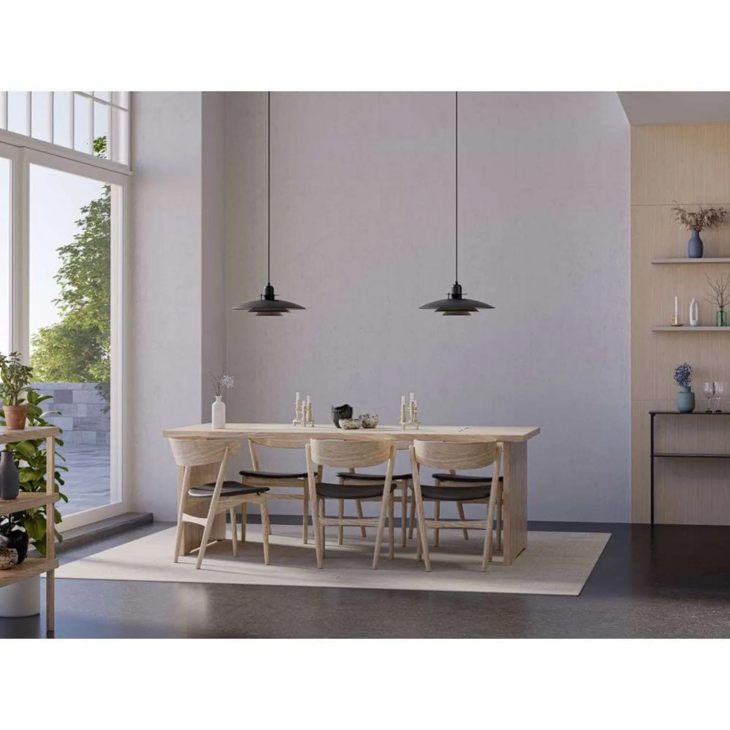 Primus V Pendelleuchte Ø47,5 Matt Black - Belid - Esszimmer - Metall