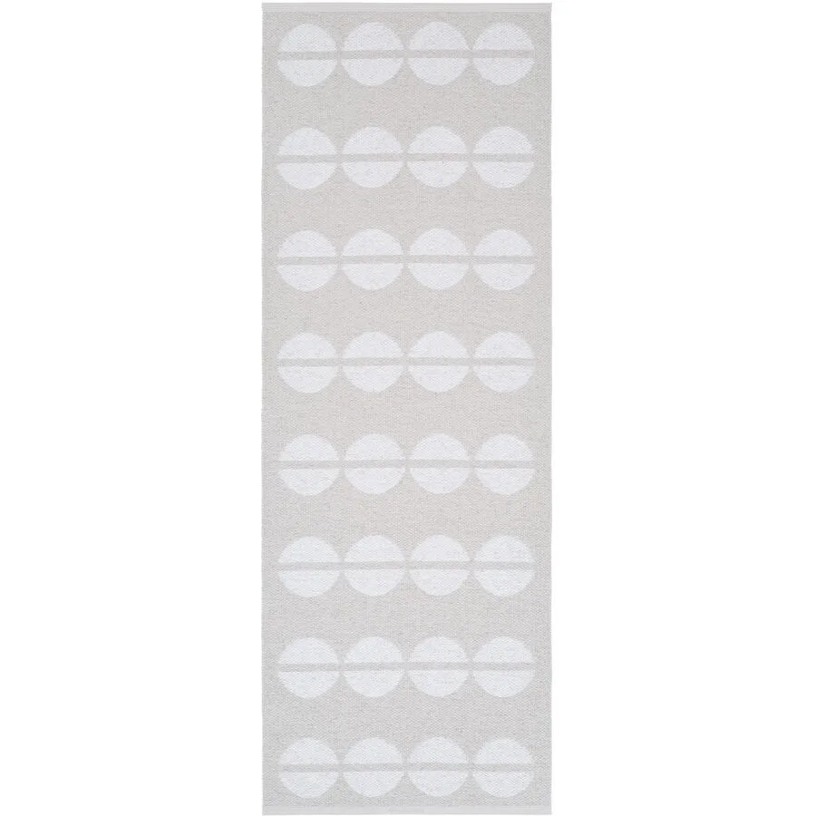 HORREDSMATTAN Outdoor-Teppich Bastian creme Tupfenmuster Phthalatfreies PVC 90%, Polyester 10% 70 x 400 cm