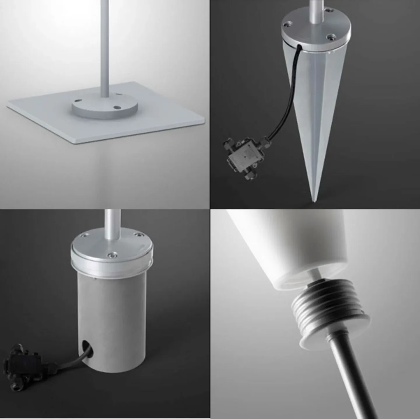 Havana Außenleuchte w/Basis, weiß - Foscarini - Terrasse - Kunststoff